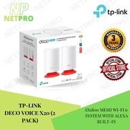 TP-LINK DECO VOICE X20 AX1800 Mesh Wi-Fi 6 System with Alexa Built-In