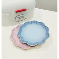 LE CREUSET Frill Plate 18cm 22cm Chiffon Pink Coastal Blue LC