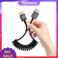 8K HDMI-Compatible To HDMI-Compatible Coiled Cable 8K@60Hz 4K@120Hz HDMI-Compatible To Mini/Micro HD