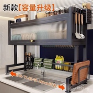 Sink Countertop Sink Dishwashing Kitchen Shelf Cupboard Anti-dust Storage Multifunctional VF6B