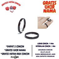 Name RING, TITANIUM RING, TITANIUM COUPLE RING, FREE NAME ENGRAVING, PRICE ALREADY FOR 2 RINGS, FREE