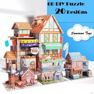♂❈🏡💒6D building paper puzzle DIY play art and craft kid early learning educational toys