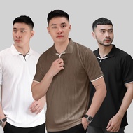 Schouten Daegu KnitPOLO - Striped KnitPOLO