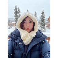 Russian Winter Cap, Winter Scarf Hat, Winter Hat Adjustable Windproof Scarf Hat, Knitted Neck Warmer