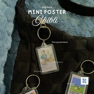 GANTUNGAN Biluohbilu| Ghibli studio poster mini Keychain, ghibli, biluohbilu key chain| Ghibli roman