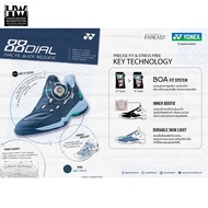 YONEX POWER CUSHION 88 DIAL 3 (SHB88D3) Badminton Shoes No Need To Tie A Rope Designed Fit The Ankle