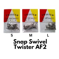 Pin + Screw Snap + Swivel TWISTER Type AF2 Swivel Fishing Equipment Galatama Galapung