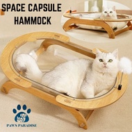 Cat Space Capsule | Pet Cat Dog Sleeping Shelf Bed Hammock | Transparent Acrylic Space Capsule | DIY