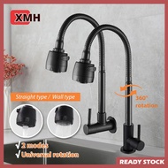 stainless steel 360 Swive Kitchen Sink Faucet Mounted Basin Water Tap 2 Mode Kitchen Faucet Flexible