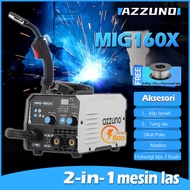 AZZUNO Mesin las mma/mig tanpa gas 2 in 1 mesin las listrik inverter welding machine mesin las listr