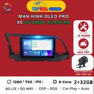 Màn hình android cho ô tô OLEDPRO A5 - P450 Ram 2G 32G 8 nhân - xe HUYNDAI ELANTRA tặng VIETMAP S2 c