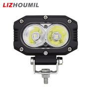 LIZHOUMIL Car LED Dual Headlight Work Light 4 Inch 40W Spotlight Fog Lamp For Motorcycle Truck Tractor Trailer SUV Off-Road Vehicle