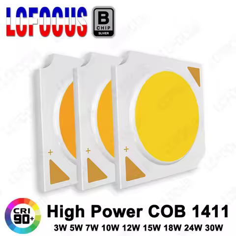 CRI Ra 90 COB 3W 5W 7W 10W 12W 15W 18W 24W 30W Warm Natural White 2700K 3000K 4000K 5000K 6000K 1414