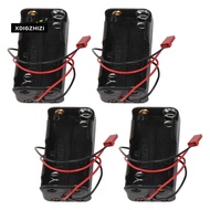 4Pack 6V 4XAA Battery Container Case Holder Pack Box JST Plug Receiver for  Redcat 1/8 1/10 RC Nitro