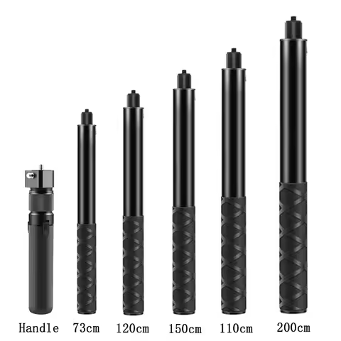 Selfie Stick Bundle Handle for Insta360 X5 X4 GoPro 13 12 11 DJI Action 6 5Pro 4 SJCAM Camera Bullet