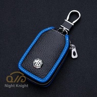For MG Leather Key Holder Cover Smart Key For ZS MG HS MG GS mg3 mg5 mg6 Key Bag