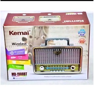 🔥KEMAI Vintage Classic Old Style New Technology Bluetooth FM Radio  MODEL 1908BT  🔥