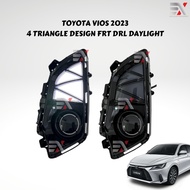 TOYOTA VIOS 2023 DRL DAYLIGHT COVER - 4 TRIANGLE DESIGN - TURN SIGNAL - DRL DAYLIGHT