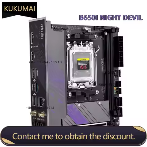 B650 ITX Motherboard Set AMD R5 7500F CPU AM5 LGA1700 2*16GB 6000Mhz DDR5 Dual Channel Memory RAM B6
