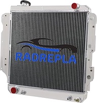 RADREPLA 3 Row Aluminum Radiator for 1987-2006 Jeep Wrangler TJ YJ 2.4L/2.5L L4 4.0L/4.2L L6 GAS Rad