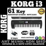 Korg i3 Workstation Keyboard 61-Keys – Matte Black