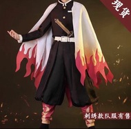 鬼滅之刃煉獄杏壽郎cos外套+腿套+刀