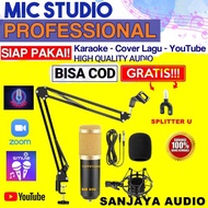 Studio Recording Microphone With Shock Proof Mount - BM800 - BM-800 MIC Cmplit Package Stand