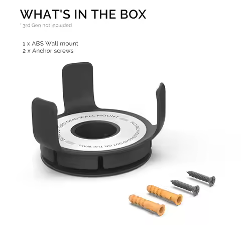 Built In Cable Holder Echo Dot Wall Mount Holder With Smart Speaker Management Space-Saving Accessor