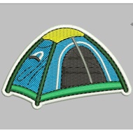 TENDA ADVENTURE PATCH EMBROIDERY LOGO HIKING CAMP TENT EMBROIDERY COMPUTER | ADV-375