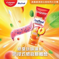 高露潔 - Max Fresh清新口氣預防蛀牙牙膏 100g (清甜白桃味) 含水溶性閃片 （香港行貨）