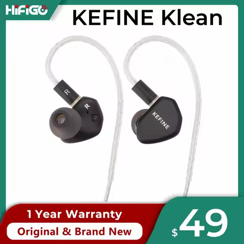 KEFINE Klean 10mm DLC Diaphragm Dynamic Driver Earphones Interchangeable Tuning Nozzle with 2Pin 0.7