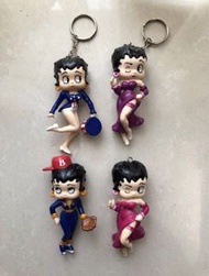 Betty boop figure doll keychain key holder 比蒂 公仔 匙扣