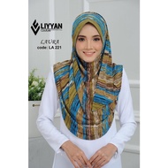 LAURA PRINTED  2 - Ironless, instant shawl [LIYYAN COUTURE]