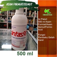 ￼Pembeku Getah Karet Asam Semut POHON KARET Formic Acid 90% 500 Gram Sintas 90 pohon