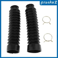 [Prasku2] 2Pcs Front Fork Motorcycle Dust Cover Boots Absorbers