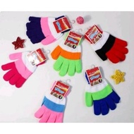 H90 Colorful Striped Knit Gloves Wool Gloves Stretch