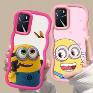 MERAH D-22 Minions Pink red Casing for OPPO A54 A55S A16 A54S A55 A16S 5G black