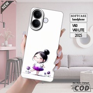 VIVO V60 5G 2025 case AND VIVO V60 LITE 2025 case _Black Rubber Casing Silicone Cool FlexibleBENING