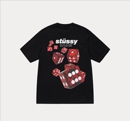 STUSSY T-SHIRTS ROLLERS  TEE RED DICE T-SHIRTS (USA) จัดส่งจากกรุงเทพ