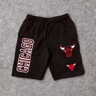 Black shorts shot border chicago bulls embroidery original black chicago calual pants black guarante