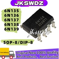 5PCS 6N135 6N136 6N137 6N138 6N139 DIP-8 6N135S 6N136S 6N137S 6N138S 6N139S SOP-8 chip ic