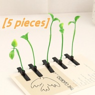 5Tiktok Plant Hair Clip Plant Bean Sprout Hair Clip Hairpin Bean Sprout Green hairpin for Girls Hair
