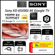 Sony 65" 4K/120fps HDR Full Array LED Google TV ( Android TV) - XR-65X90J  *Free Bracket + HDMI Cabl