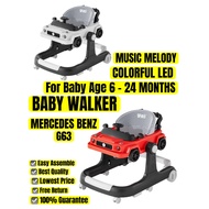 BABY WALKER UMUR 6 -24 MONTH BULAN ANTI O LEG ADJUSTABLE FOLDABLE MUSIC LIGHT TOY LEARNING FUN BEST 