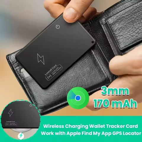 Smart Wallet tracking Card Wireless Charging GPS For iphone Trajectory Positioning Device Find My Ai