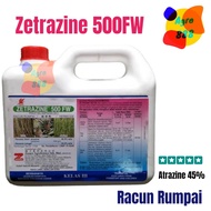 ZEENEX Zetrazine Atrazine 45% Herbicide Racun Rumput Tanaman Jagung, Tebu dan Nanas 4Liter