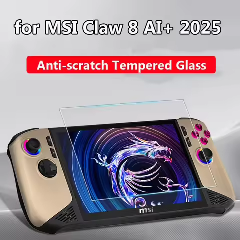 2pcs/set Tempered Glass For Claw 8 AI+ 2025 Full Screen Protective Glas Screen Protector For MSI Cla