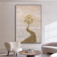 Original Painting 3d Textured Art D Tree Stone Landscape  Painting Abstract Wall Art For