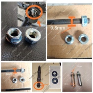 (2粒) 自行车 螺丝  螺母 (2 kapsul) Skru basikal basikal Skru 9.5mm 8mm Basikal skru