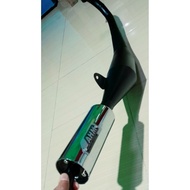 HITAM Suzuki Satria Shark Racing Standard Exhaust/Black Belly Coriander Copy Ahm